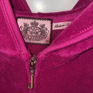Short Sleeve Juicy Couture velour zip up